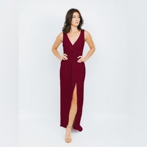 Park & Fifth Burgundy Gabriola Dress